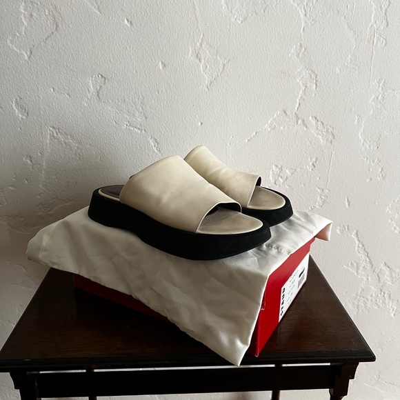 STAUD CREAM PLATFORM SANDALS - Picture 4 of 5